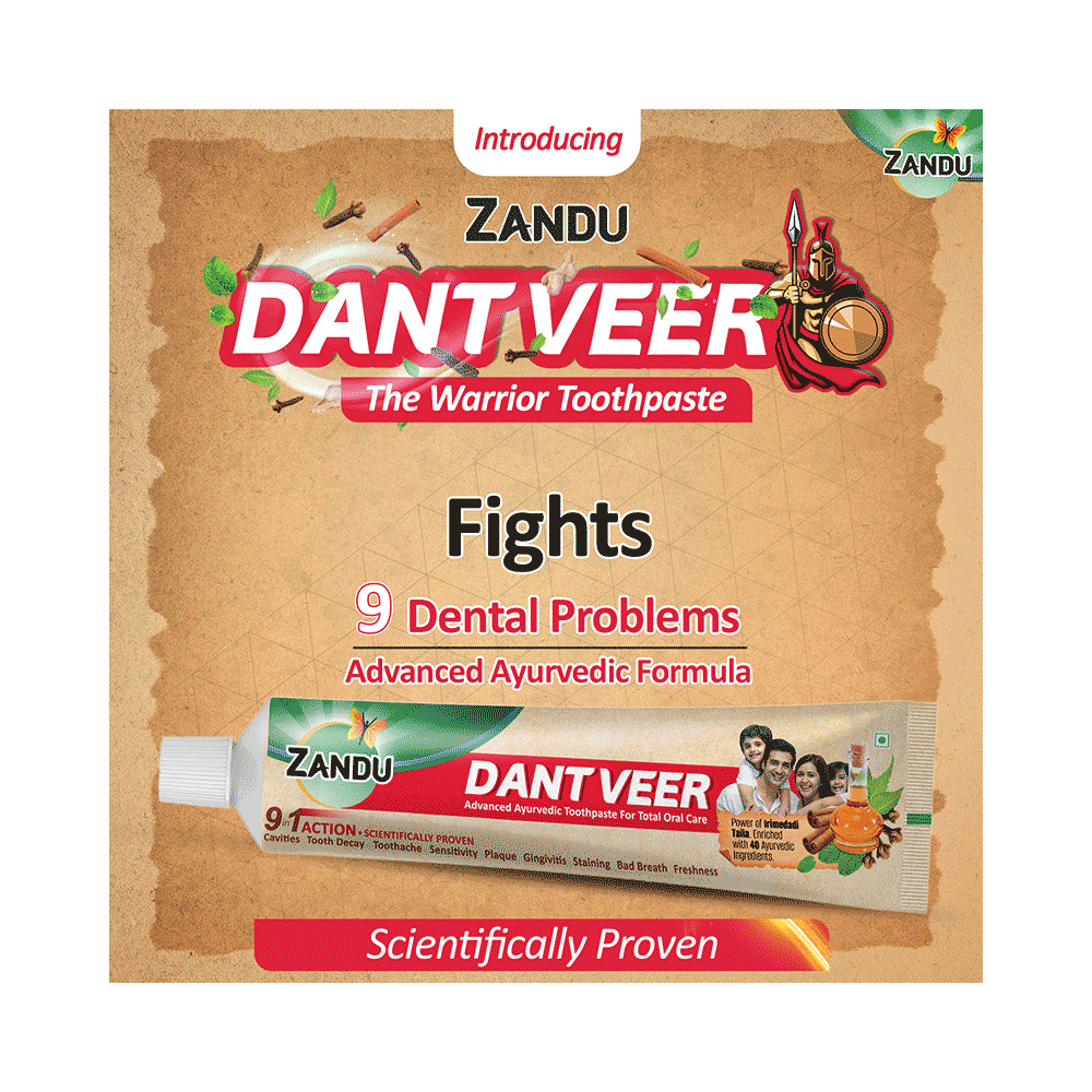 Zandu Dant Veer Toothpaste - Image 4