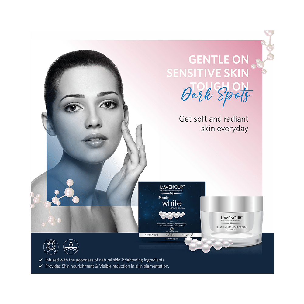 L'avenour Pearly White Night Cream(50ml Each) - Image 4