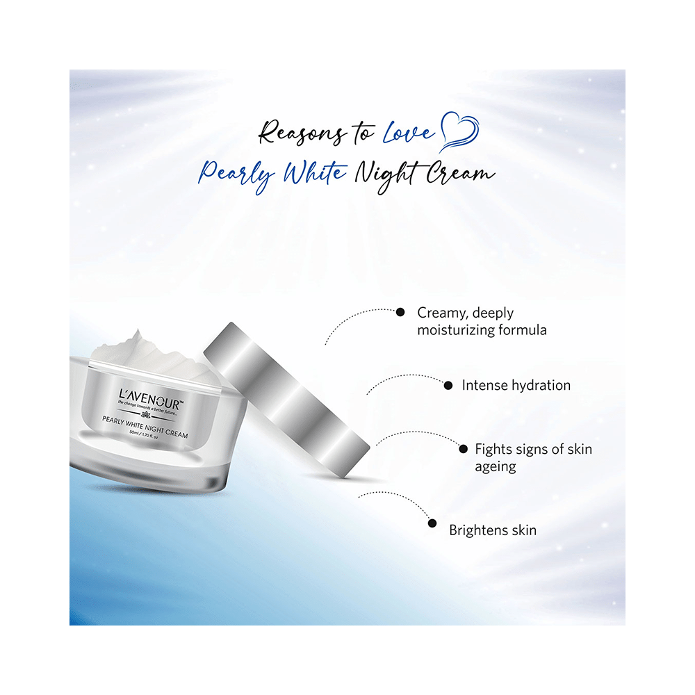 L'avenour Pearly White Night Cream(50ml Each) - Image 6