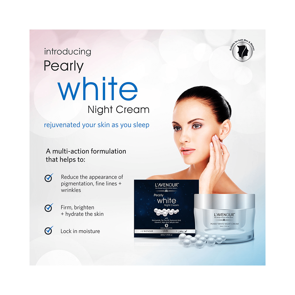 L'avenour Pearly White Night Cream(50ml Each) - Image 5