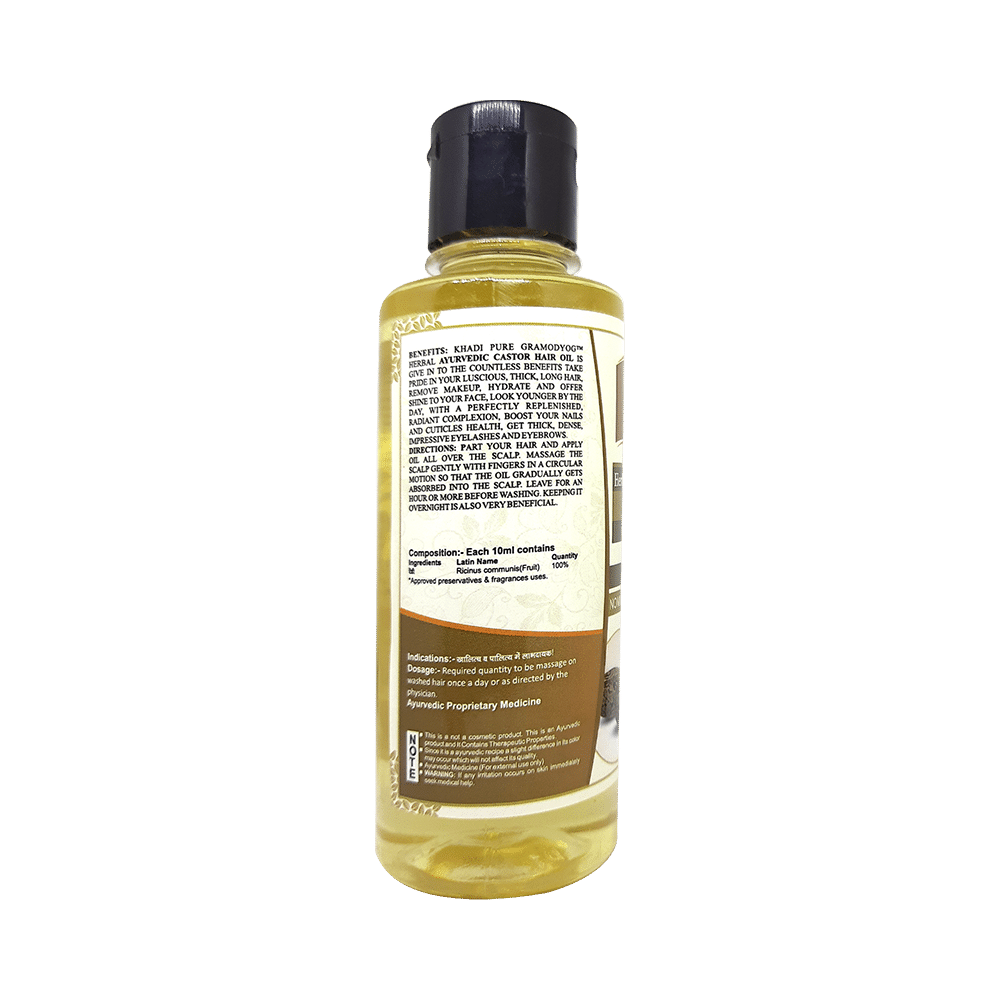 Khadi Pure Combo Pack of Herbal Ayurvedic Castor Hair Oil & Herbal Pure Amla Hair Oil Mineral Oil Free & Paraffin Free (210ml Each) - Image 2