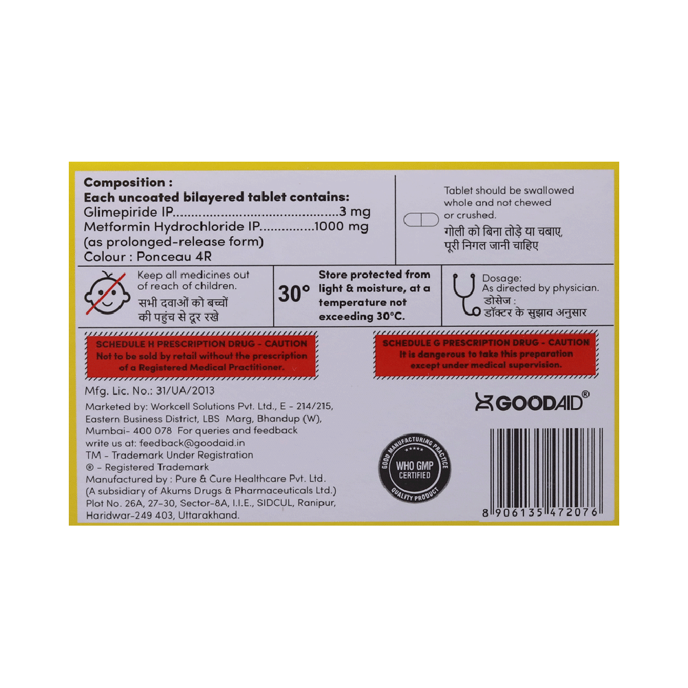 Gliaid Forte 3 Tablet PR - Image 2