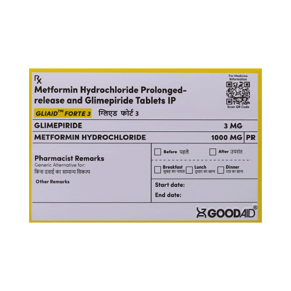 Gliaid Forte 3 Tablet PR - Image 1