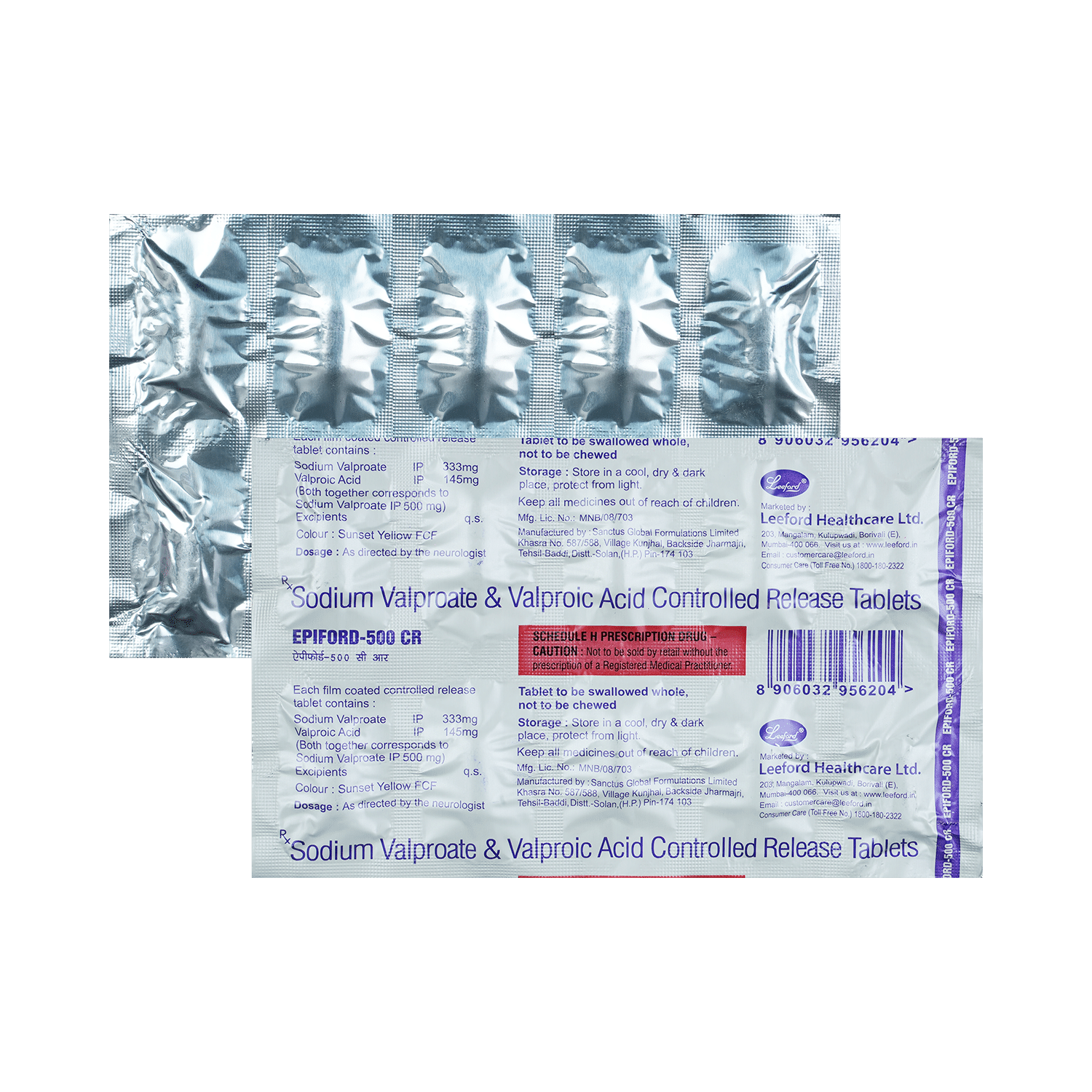 Epiford 500 CR Tablet