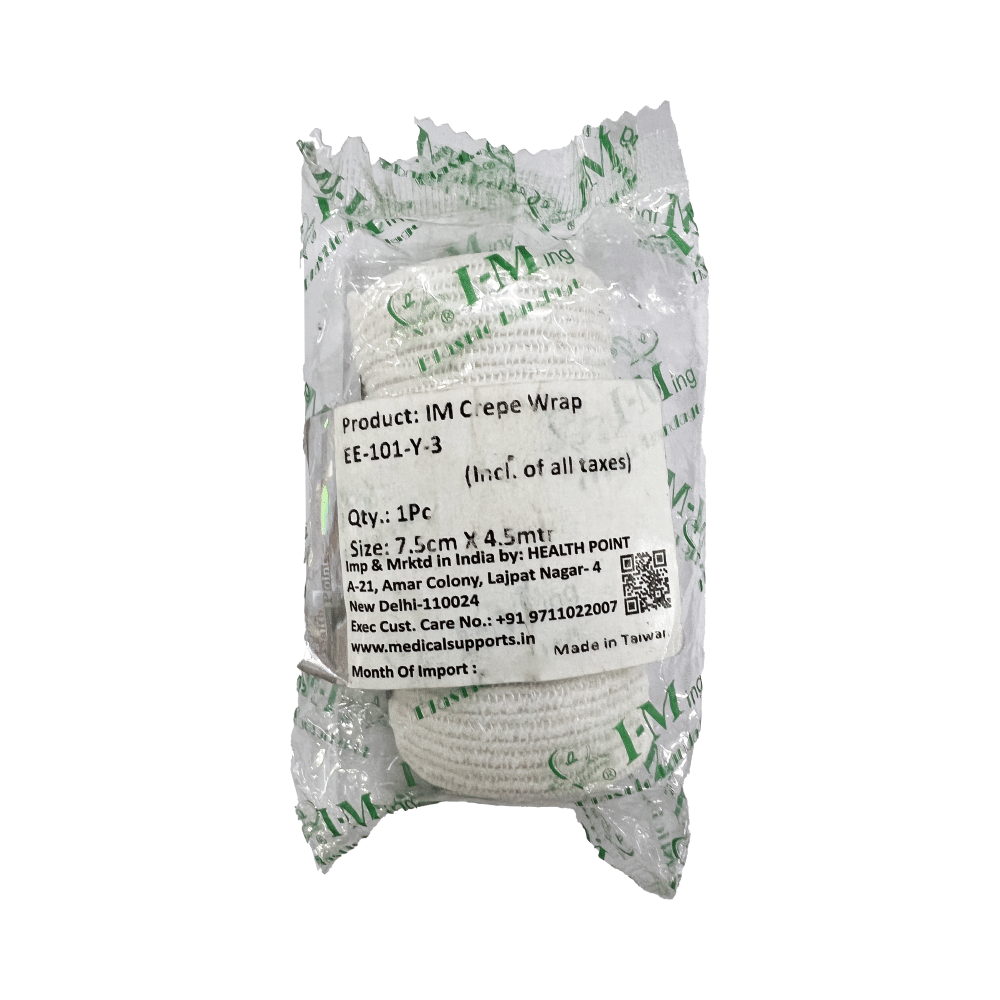 Health Point Crepe Wrap EE 101-Y 7.5cm x 4.5m