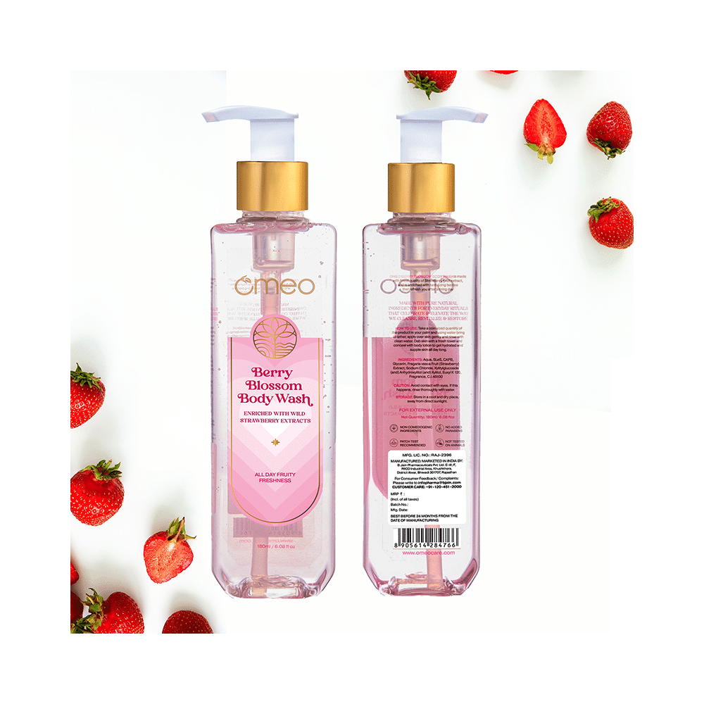 Omeo Berry Blossom Body Wash (180ml Each) - Image 2