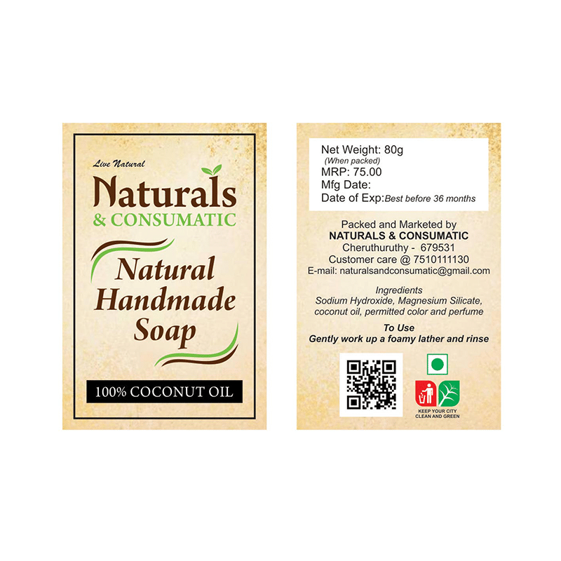 Natural & Consumatic 100% Coconut Oil Handmade Soap Orange - Image 4