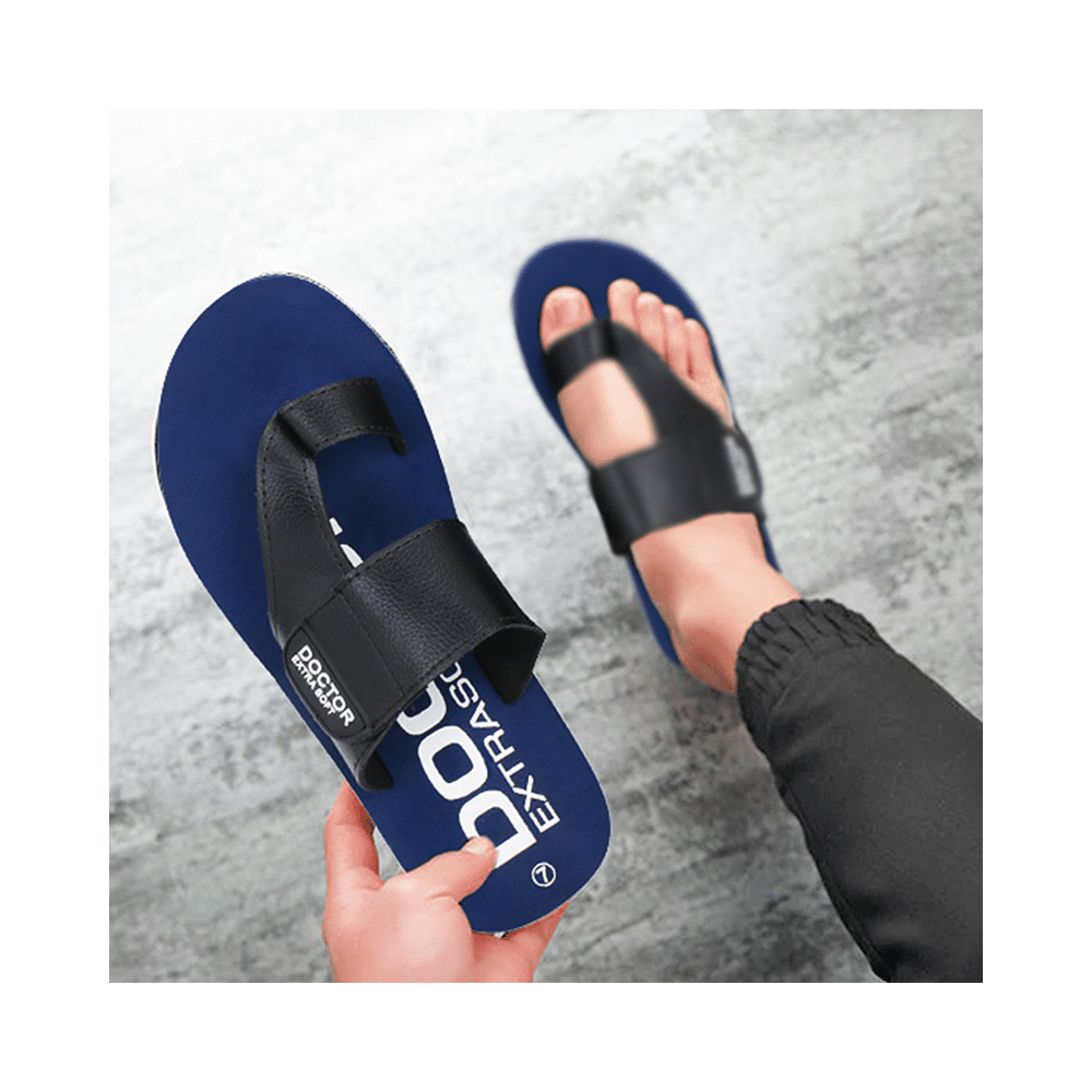 Doctor Extra Soft D26 Care Orthopaedic Diabetic Dr Stylish House Flip-Flop and Thump Ring Slip for Men Navy 5 - Image 12