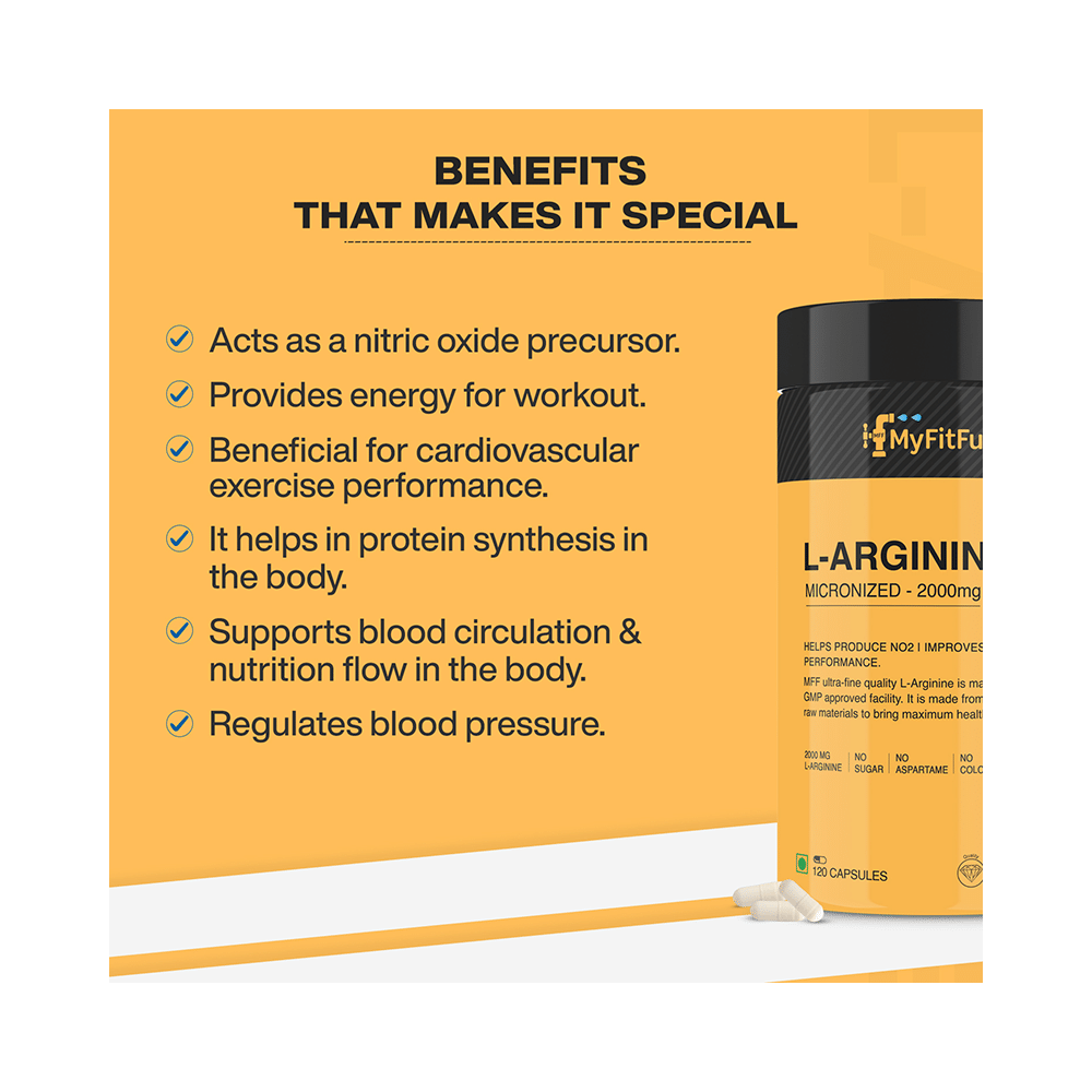 MyFitFuel L-Arginine (2000mg) Capsule - Image 3