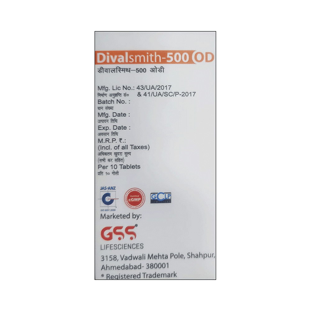 Divalsmith 500 OD Tablet ER - Image 3