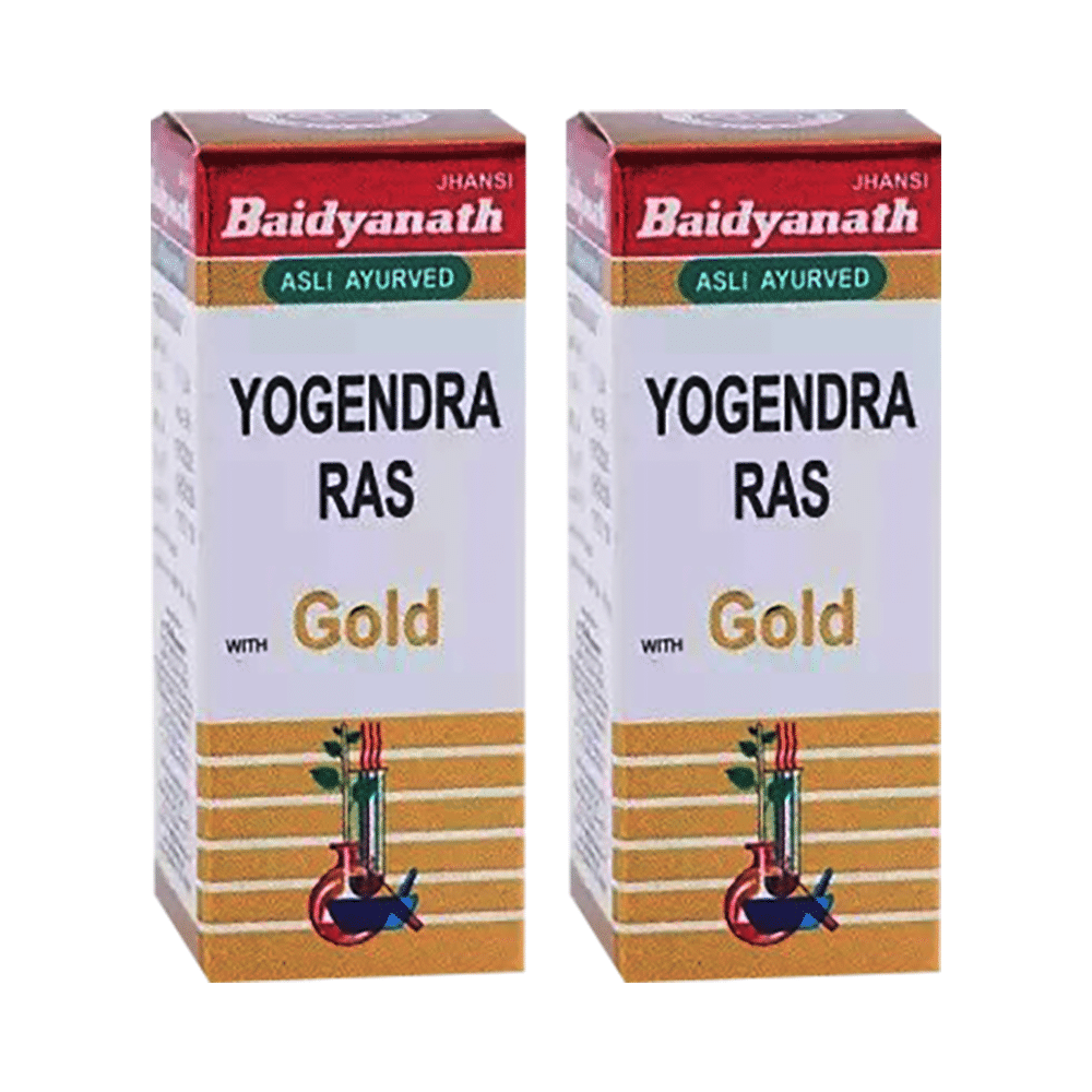 Baidyanath (Jhansi) Chaturmukh Ras with Gold Tablet (10 Each) - Image 1