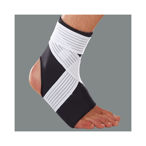 LP 728 Neoprene Ankle Support with Strap Small Black