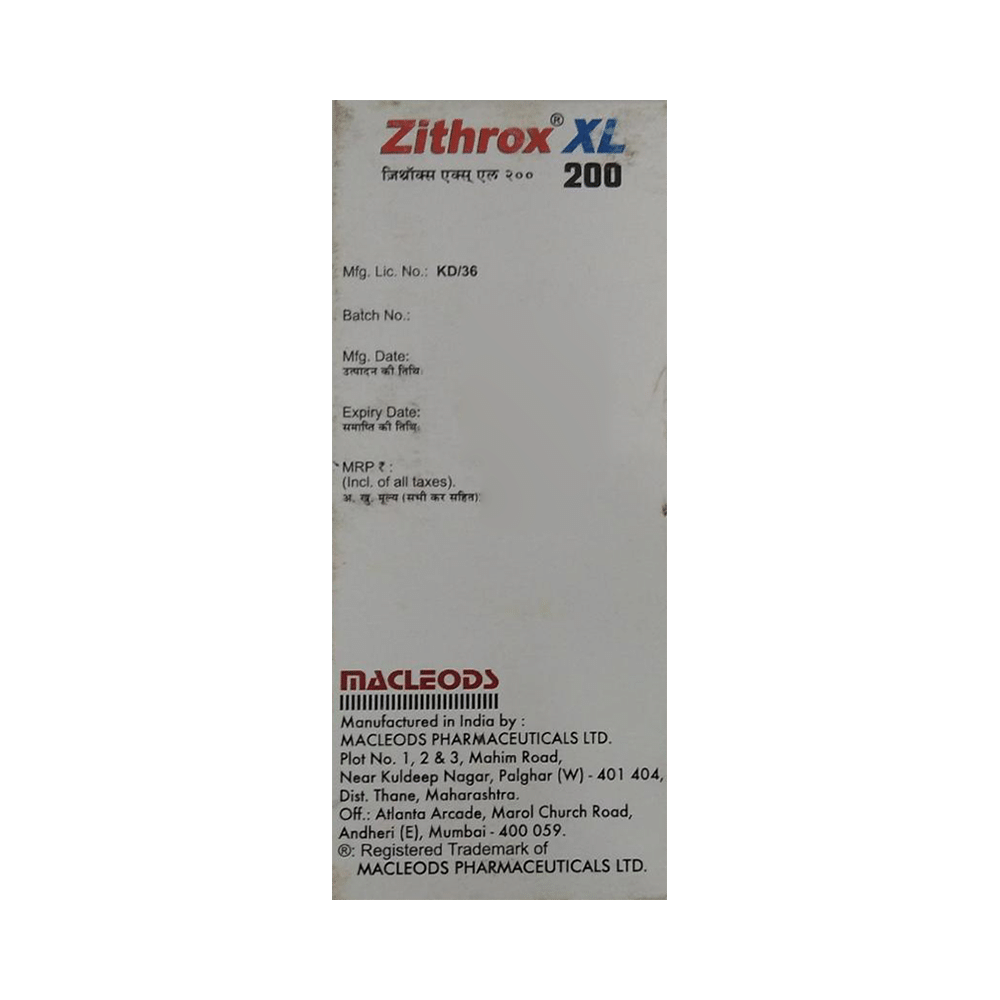 Zithrox XL 200mg/5ml Dry Syrup - Image 3