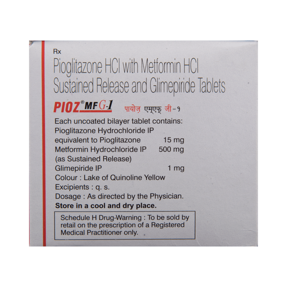 Pioz MF G 1 Tablet SR - Image 3