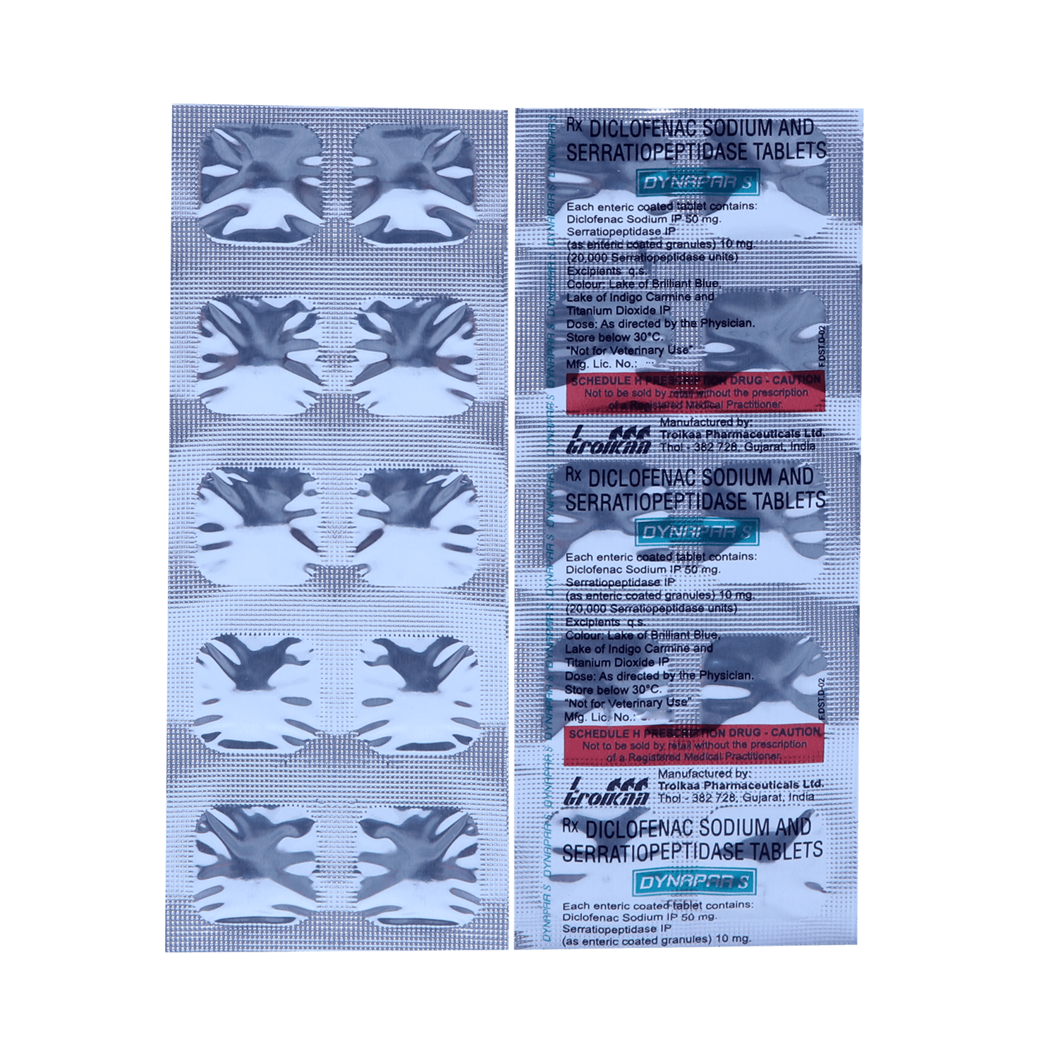 Dynapar S 50mg/10mg Tablet