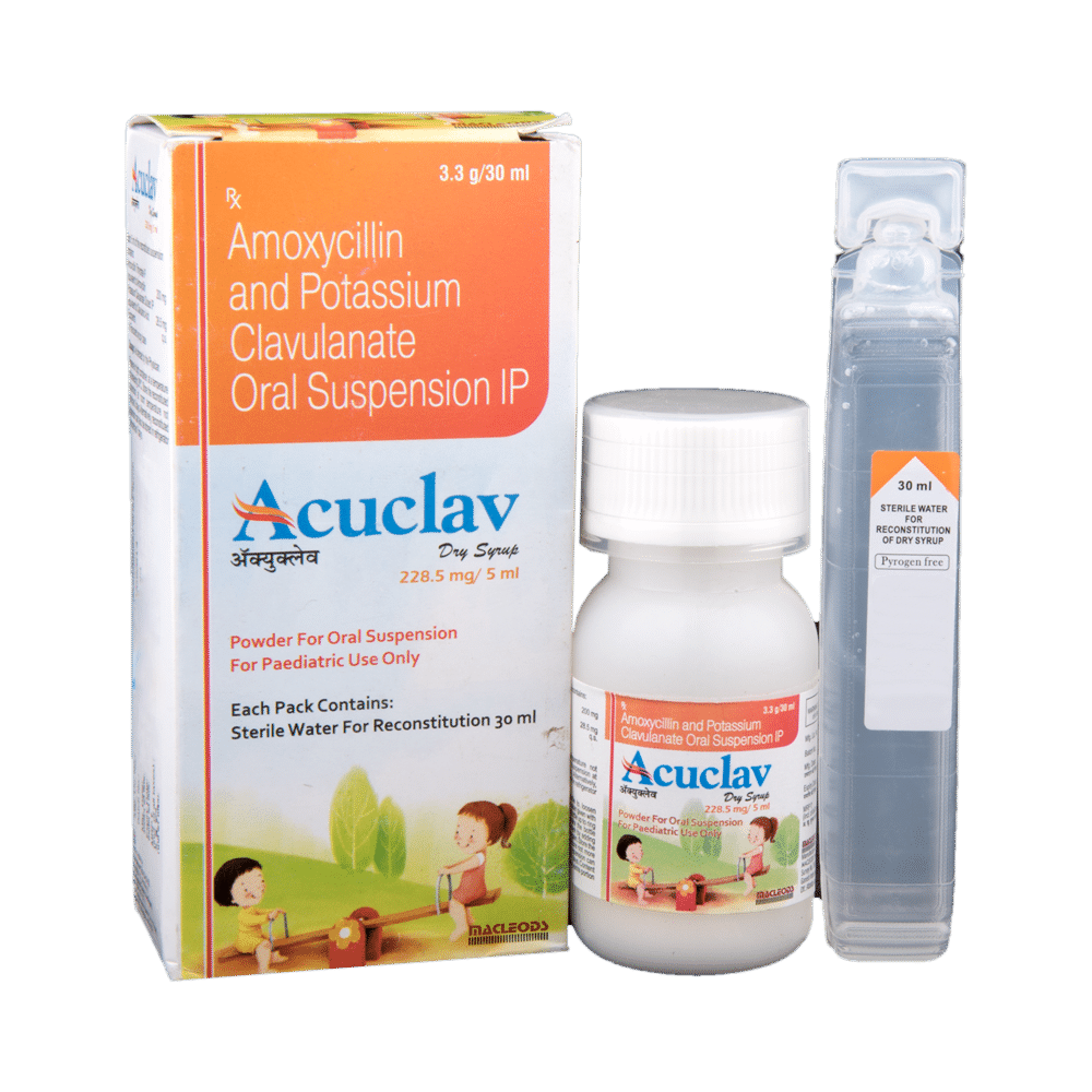 Acuclav 228.5mg Dry Syrup - Image 1