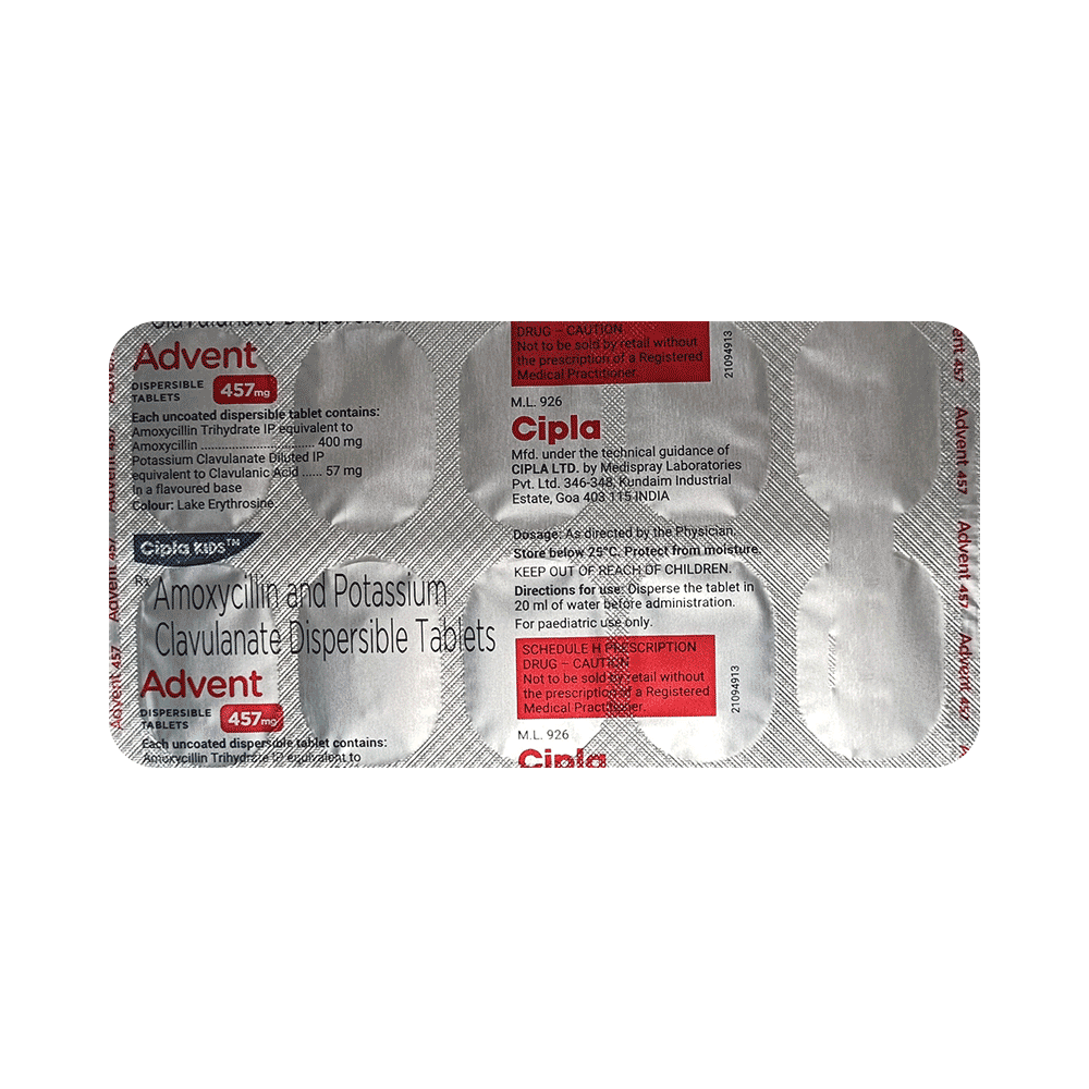 Advent 400mg/57mg Tablet DT - Image 3