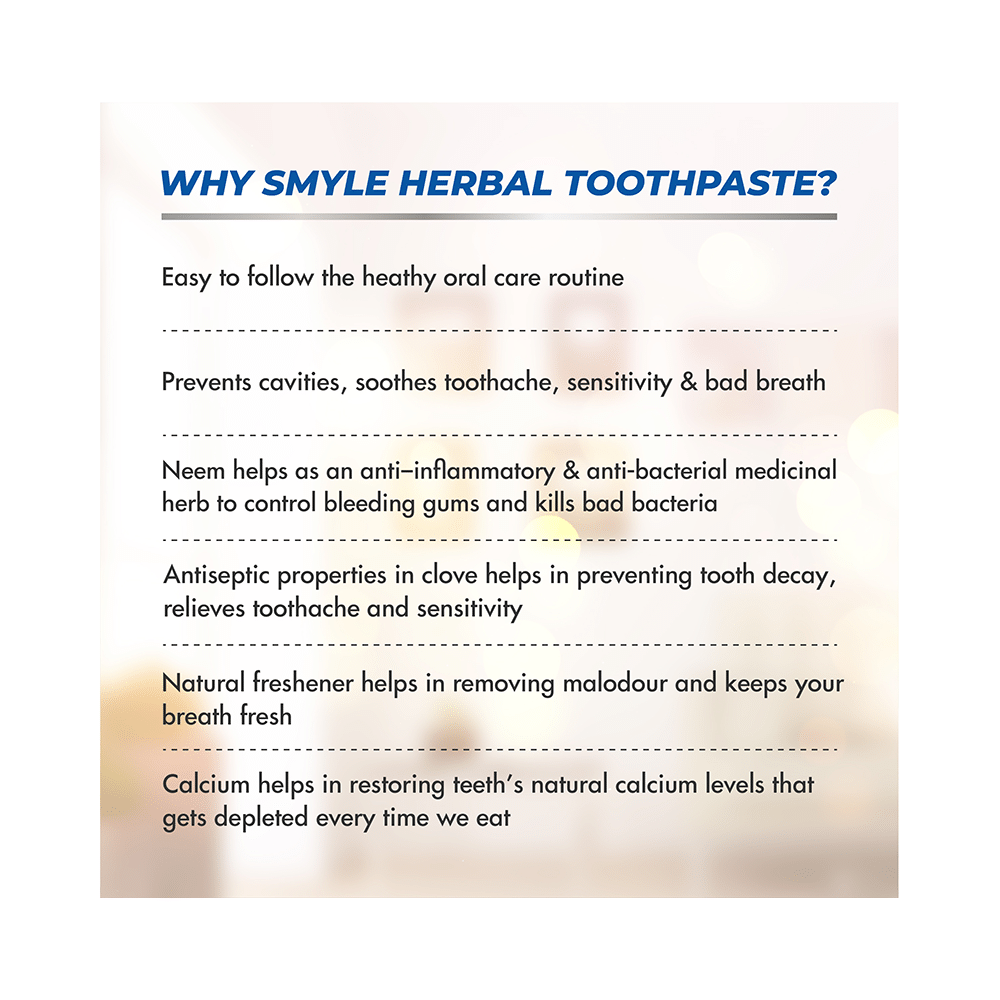 Smyle Herbal Toothpaste (100gm Each) - Image 7