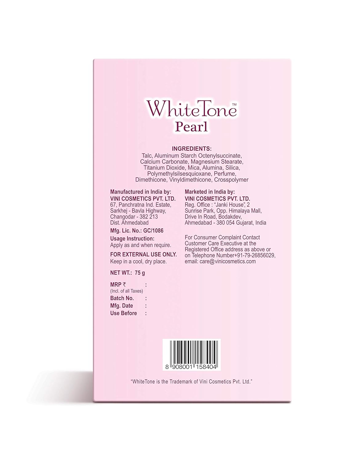 Whitetone Pearl Face Powder - Image 2