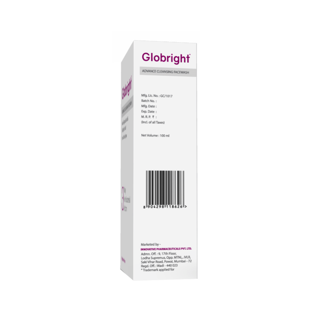 Globright 3 Way Anti-Bacterial Action Advance Cleansing Facewash (100ml Each) - Image 3