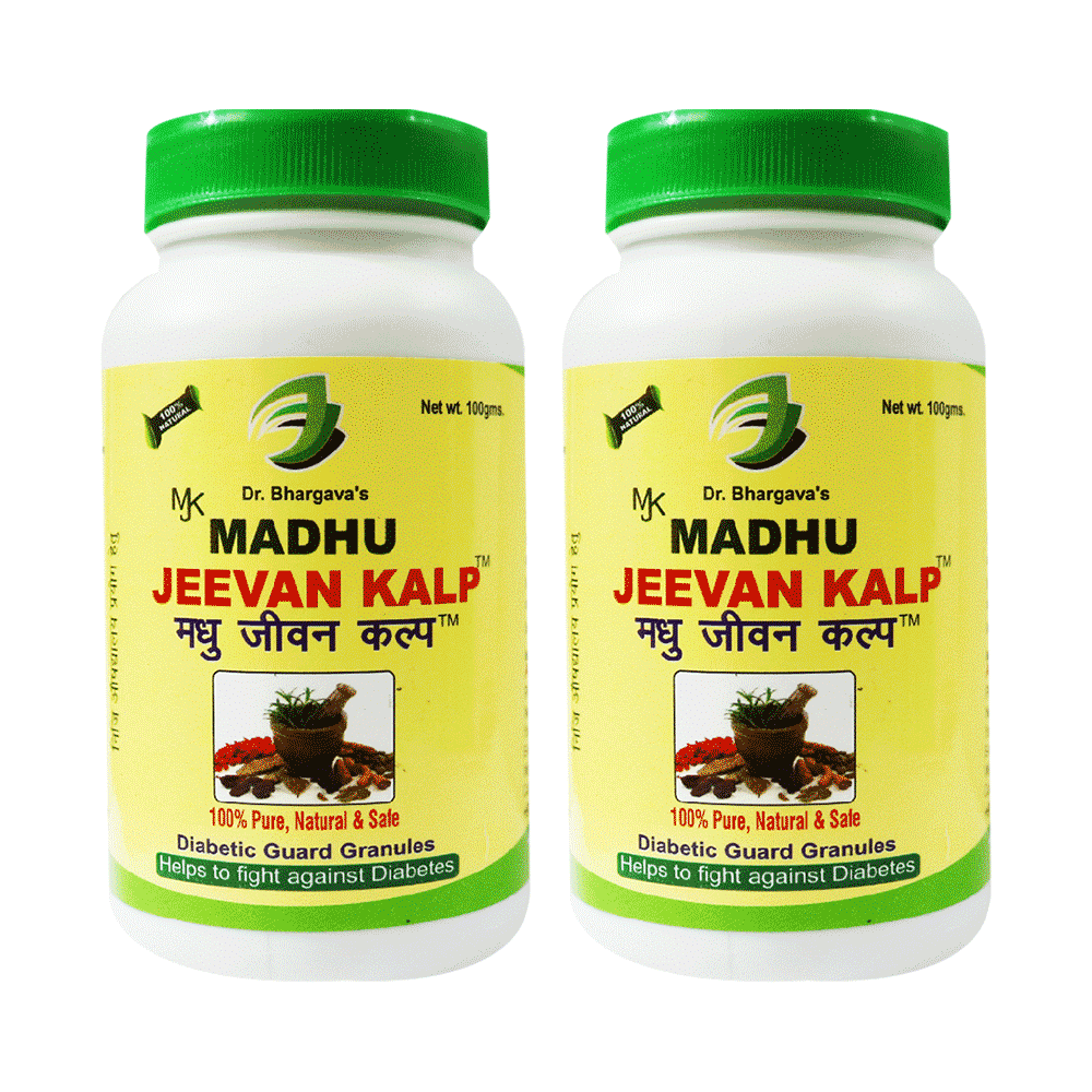Dr.Bhargav’s Madhu Jeevan Kalp Diabetic Guard Granules (100gm Each) - Image 1