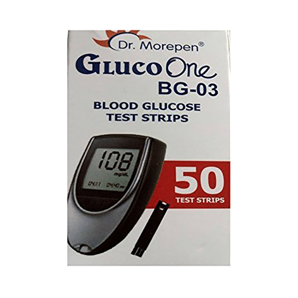 Dr Morepen Gluco One BG 03 Blood Glucose Test Strip (Only Strips) | Diabetes Monitoring Devices - Image 2