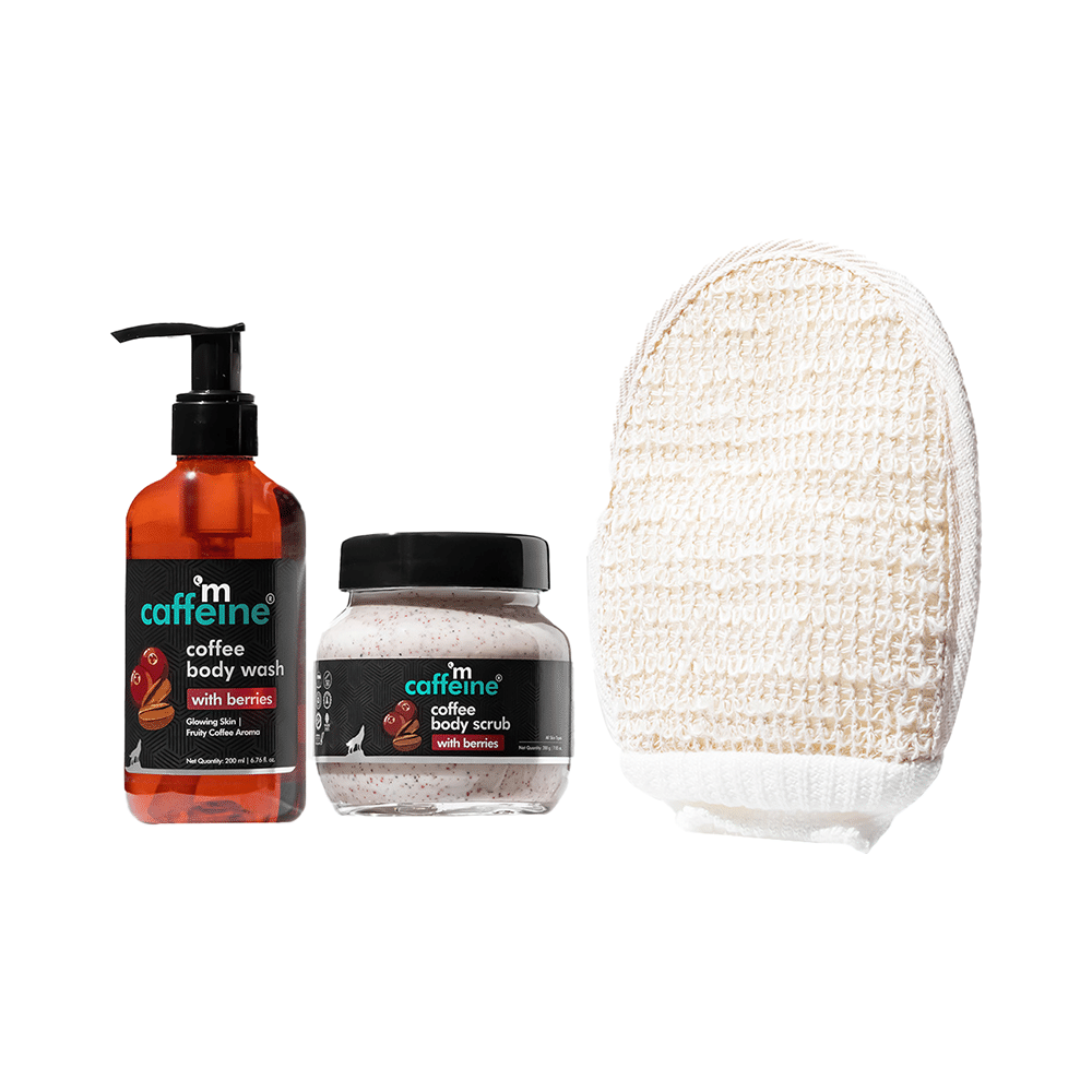 mCaffeine Coffee Body Exfoliation Routine with Berries Kit - Image 1