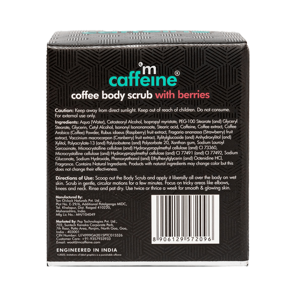 mCaffeine Coffee Body Exfoliation Routine with Berries Kit - Image 3