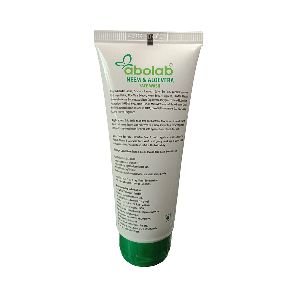 Abolab Neem Aloe Vera Face Wash - Image 2
