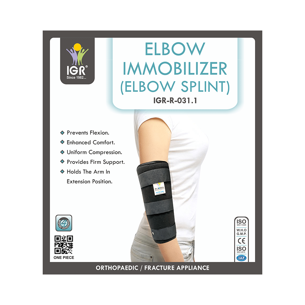 IGR Elbow Immobilizer (Elbow Splint) Grey Small - Image 2