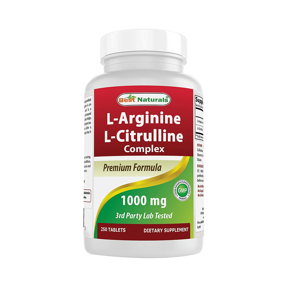 Best Naturals L-Arginine L-Citrulline Complex 1000mg Tablet - Image 1
