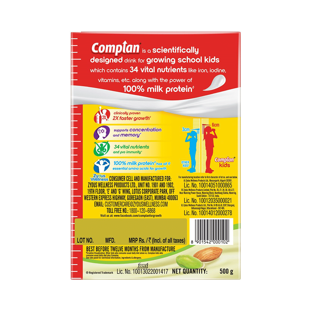 Complan Nutrition Drink Powder for Children | Nutrition Drink for Kids with Protein & 34 Vital Nutrients | Pista Badam - Image 2