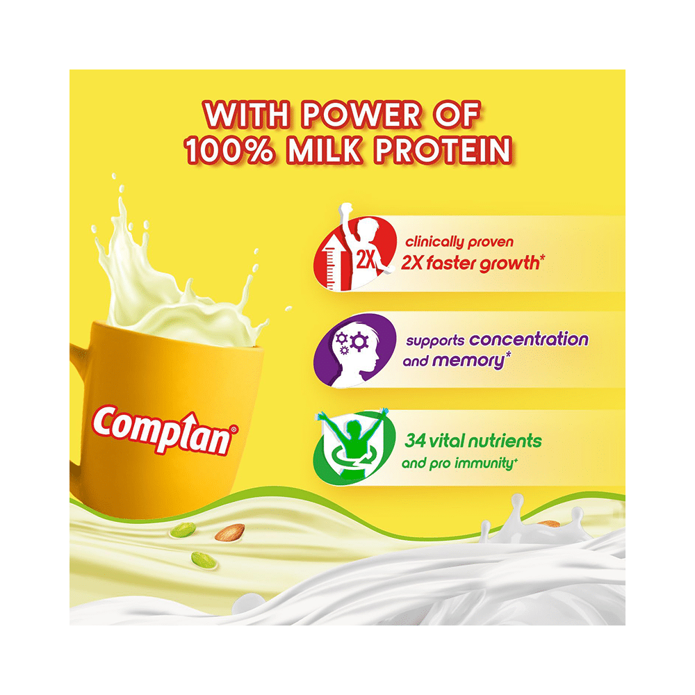 Complan Nutrition Drink Powder for Children | Nutrition Drink for Kids with Protein & 34 Vital Nutrients | Pista Badam - Image 4