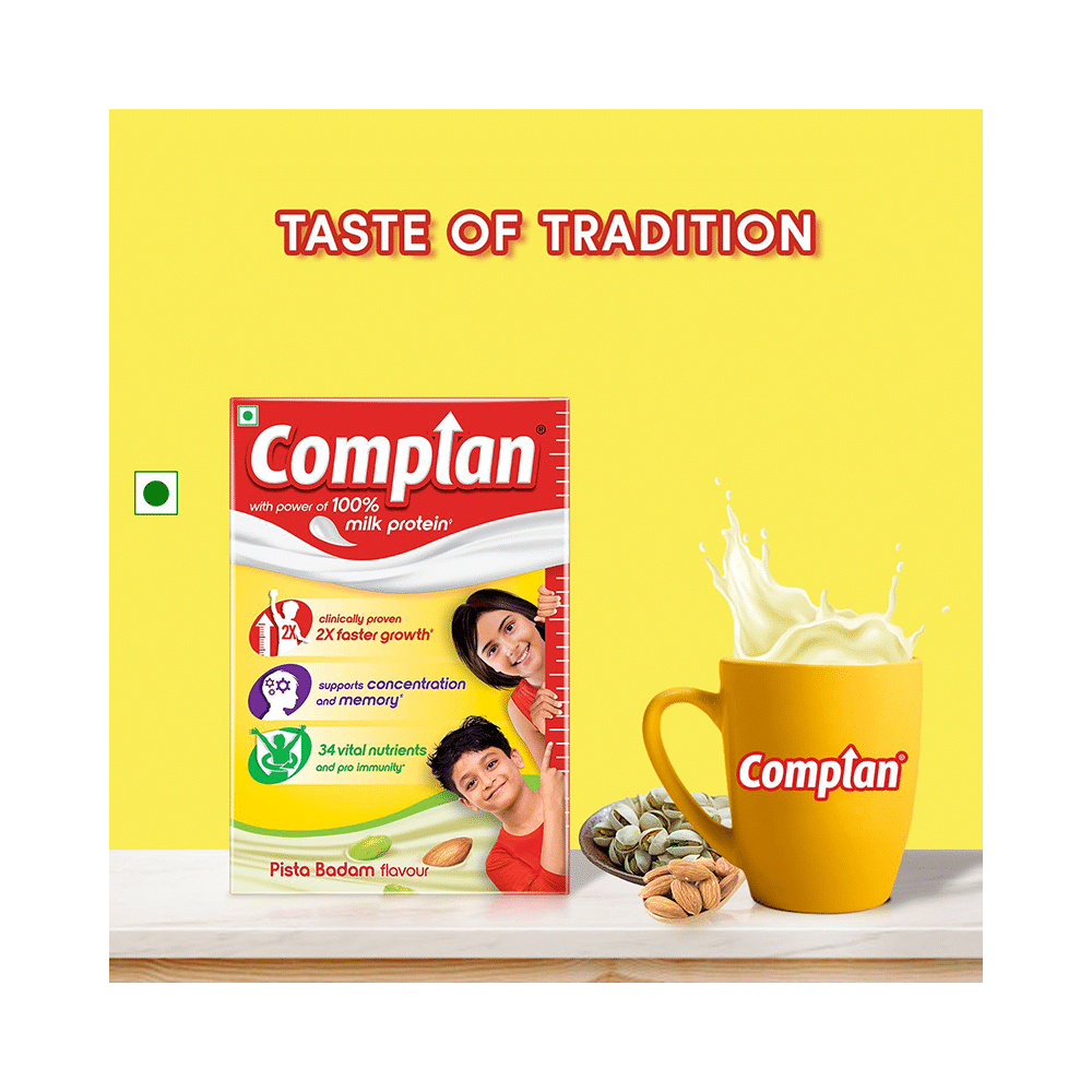 Complan Nutrition Drink Powder for Children | Nutrition Drink for Kids with Protein & 34 Vital Nutrients | Pista Badam - Image 6