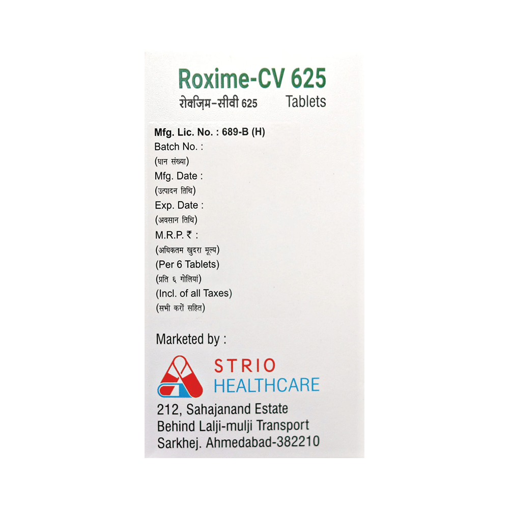 Roxime-CV 625 Tablet - Image 3