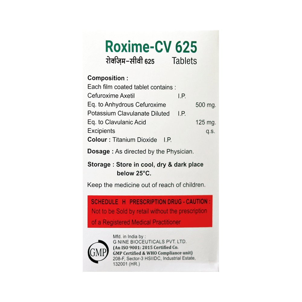 Roxime-CV 625 Tablet - Image 2