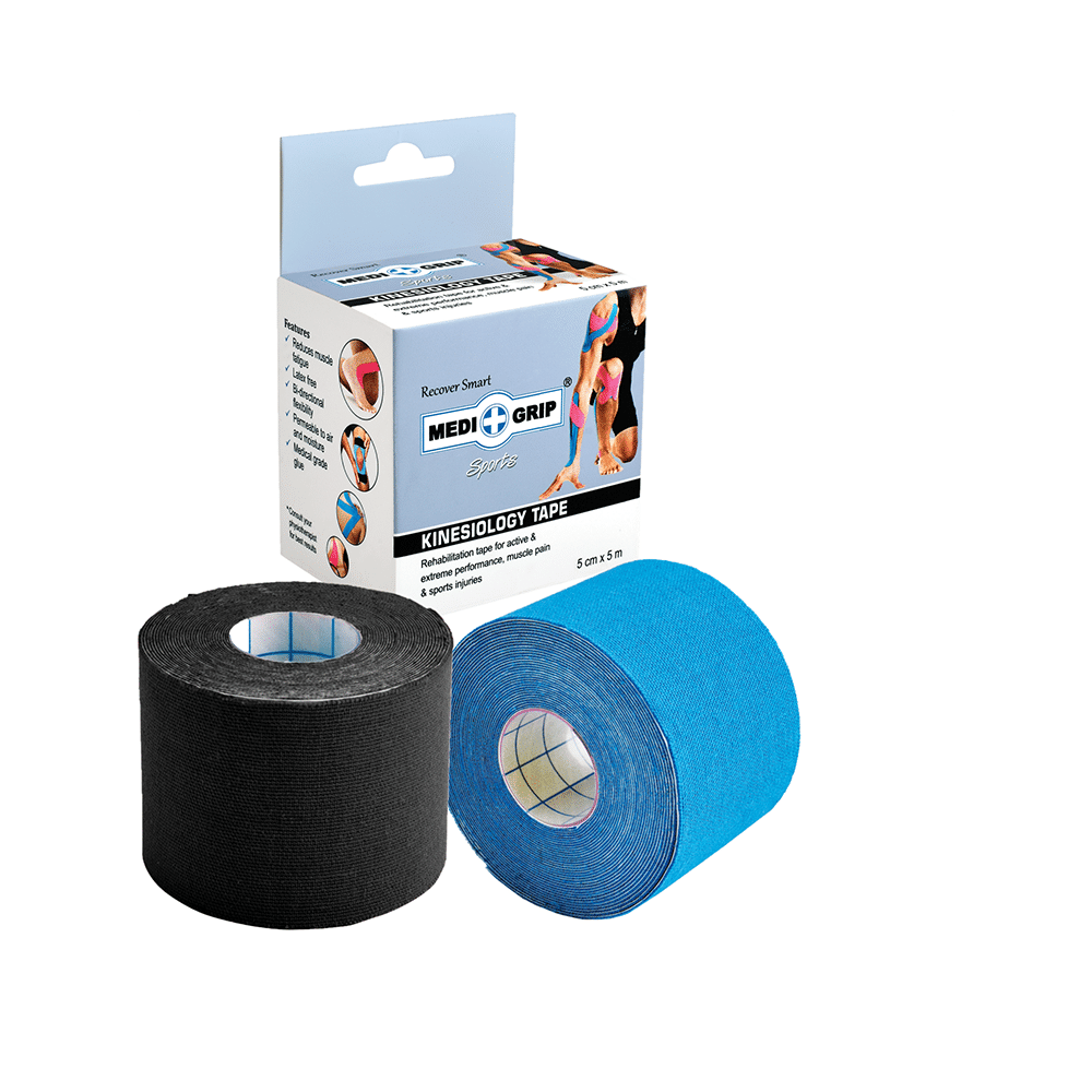 Medigrip Sports Kinesiology Tape 5cm x 5m Blue & Black