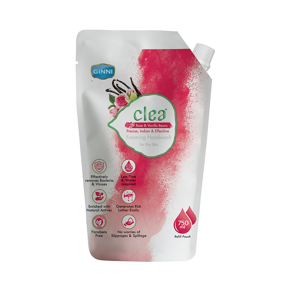 Ginni Clea Foaming Handwash Rose & Vanilla Beans Refill Pack