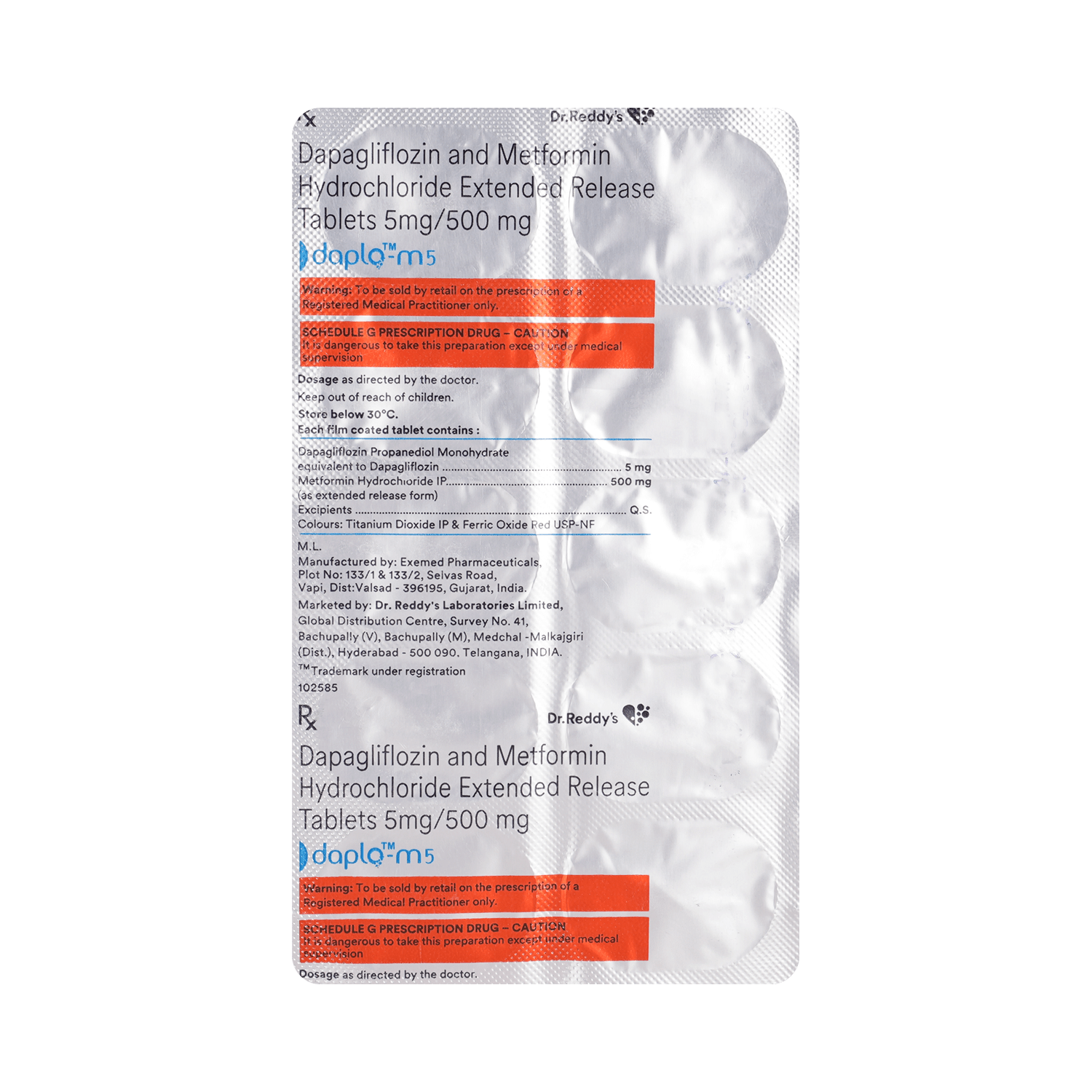 Daplo M 5mg/500mg Tablet - Image 3