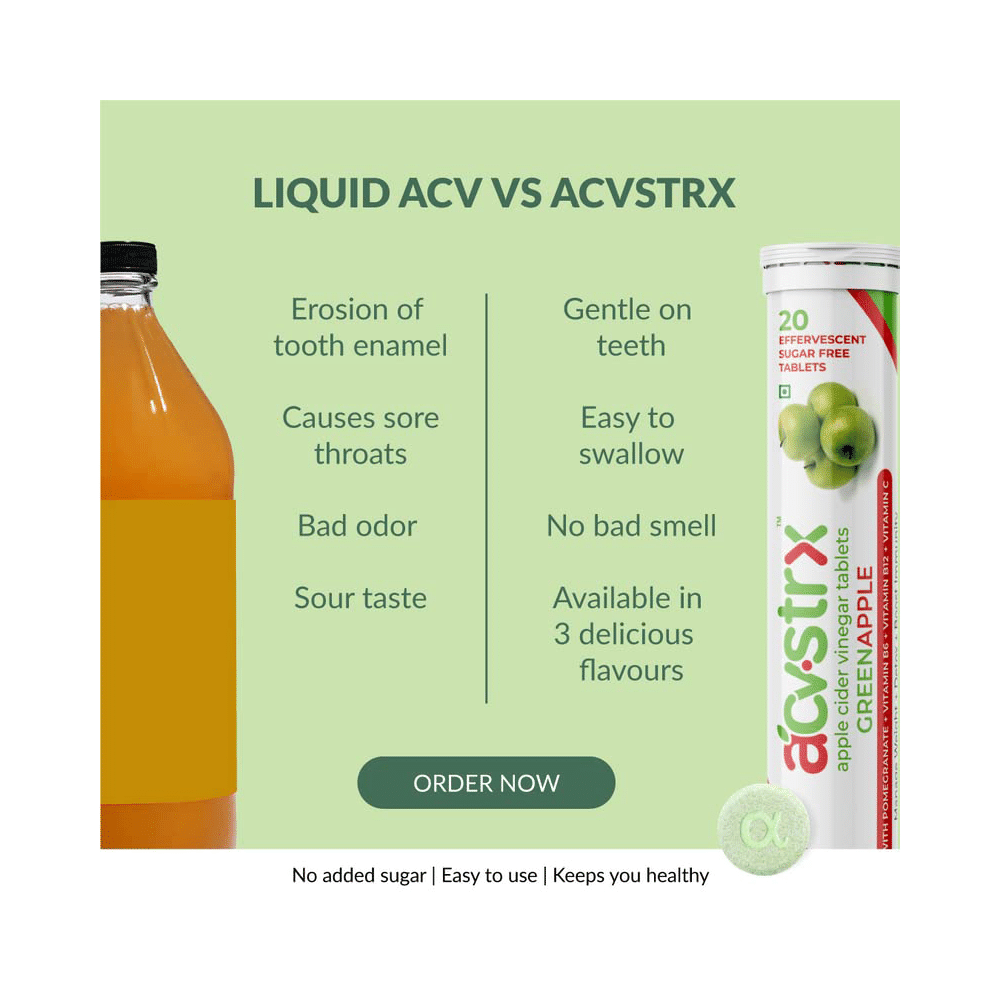 Anisue Healthcare Apple Cider Vinegar Effervescent Tablet (20 Each) - Image 6