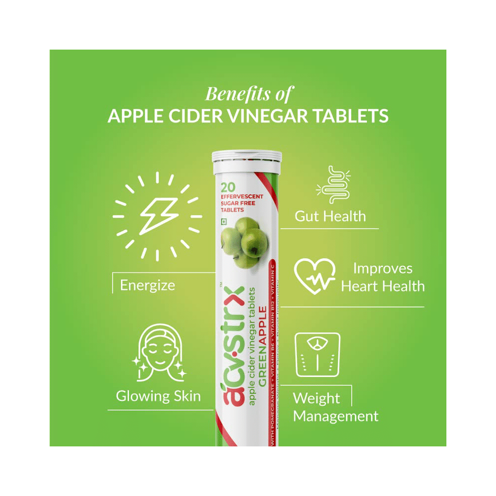 Anisue Healthcare Apple Cider Vinegar Effervescent Tablet (20 Each) - Image 4