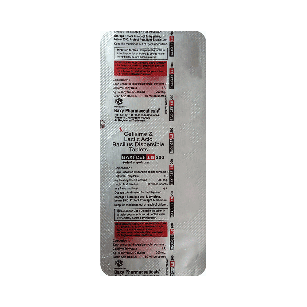 Baxi-Cef 200 LB Tablet - Image 1