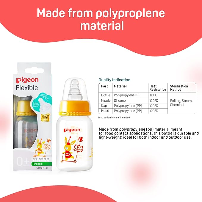 Pigeon 0+ Flexible PP Feeding Bottle The Circus - Image 3