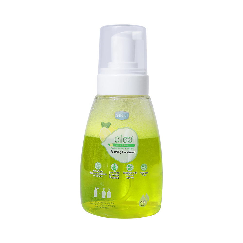 Ginni Clea Foaming Handwash (200ml Each) Lemon & Tulsi