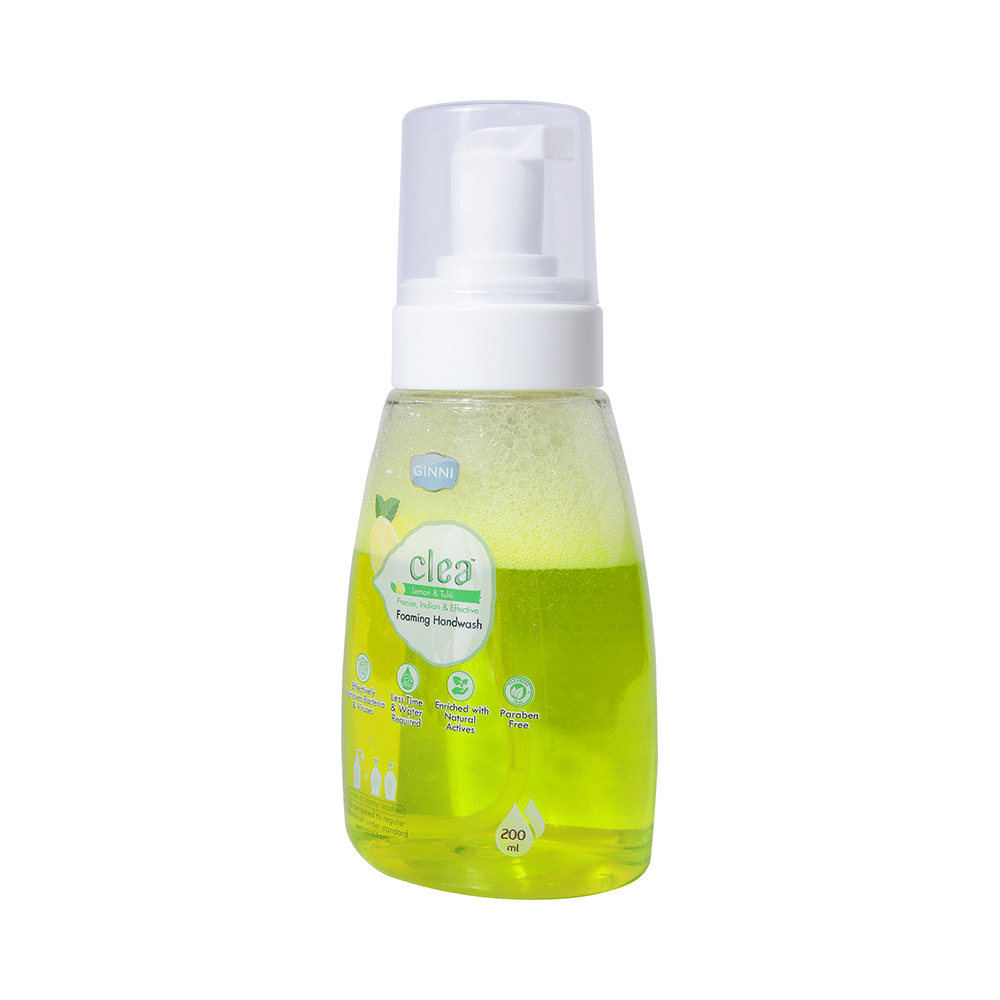 Ginni Clea Foaming Handwash (200ml Each) Lemon & Tulsi - Image 3