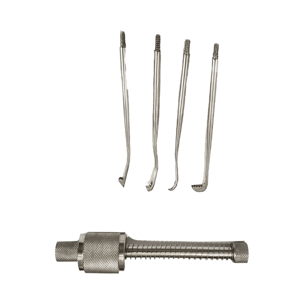 Agarwals Dental Crown Remover Set of 4 Tip Stainless Steel - Image 1