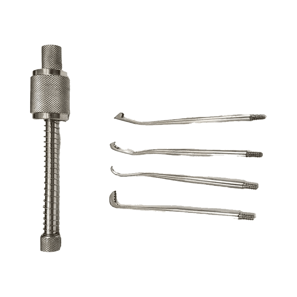 Agarwals Dental Crown Remover Set of 4 Tip Stainless Steel - Image 2