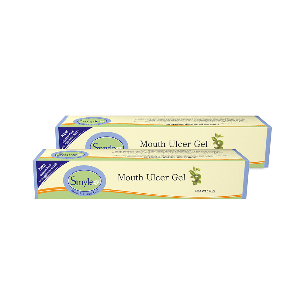 Smyle Mouth Ulcer Gel (10gm Each)
