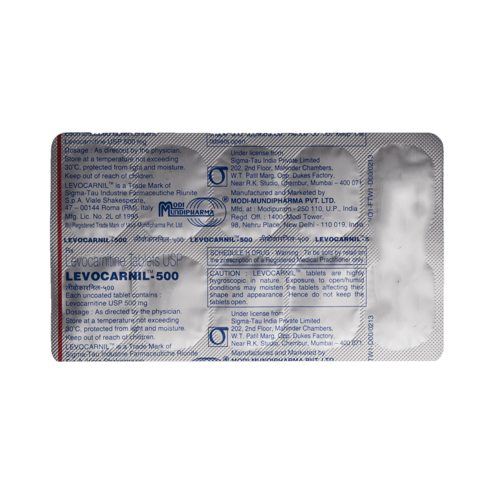 Levocarnil 500 Tablet - Image 5