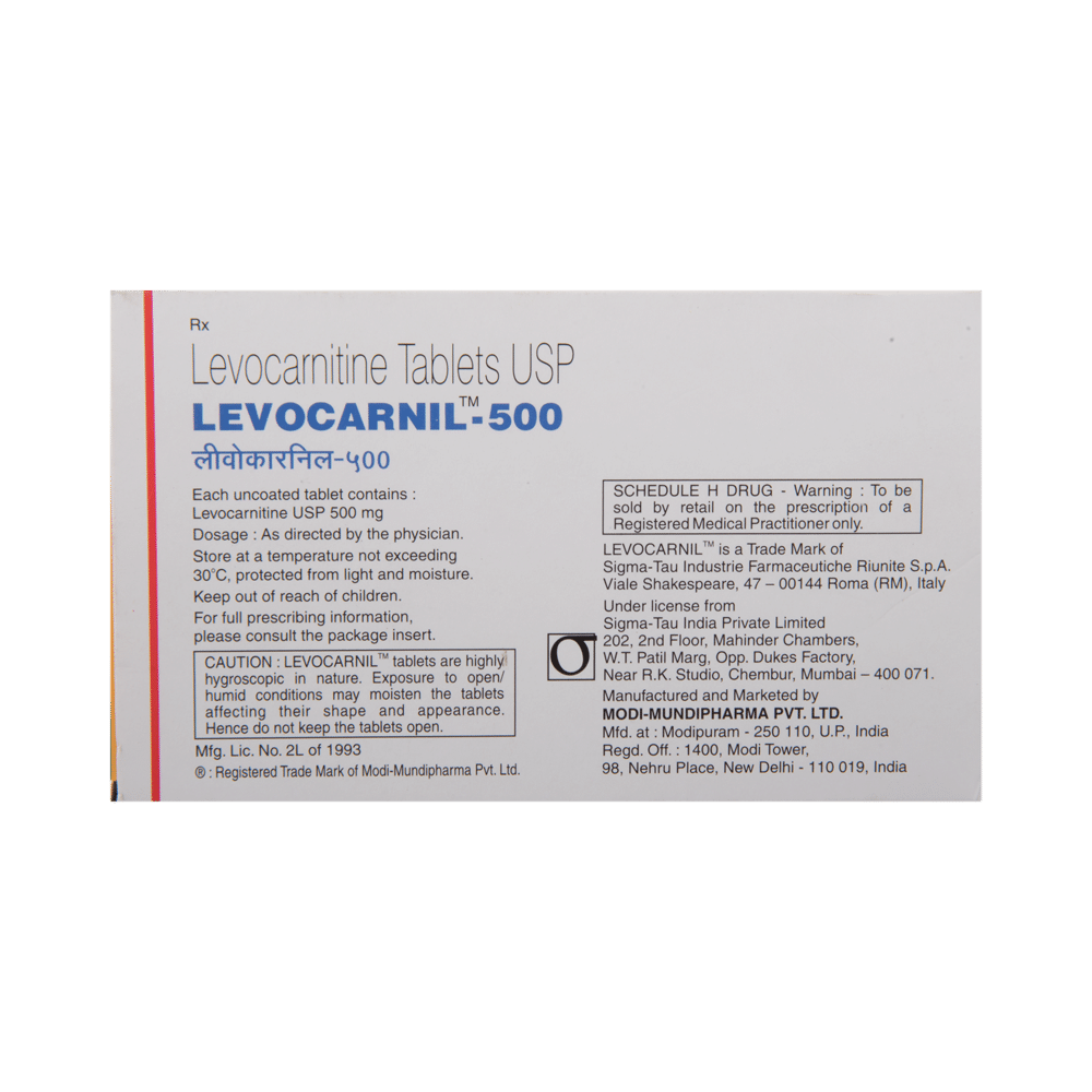 Levocarnil 500 Tablet - Image 3